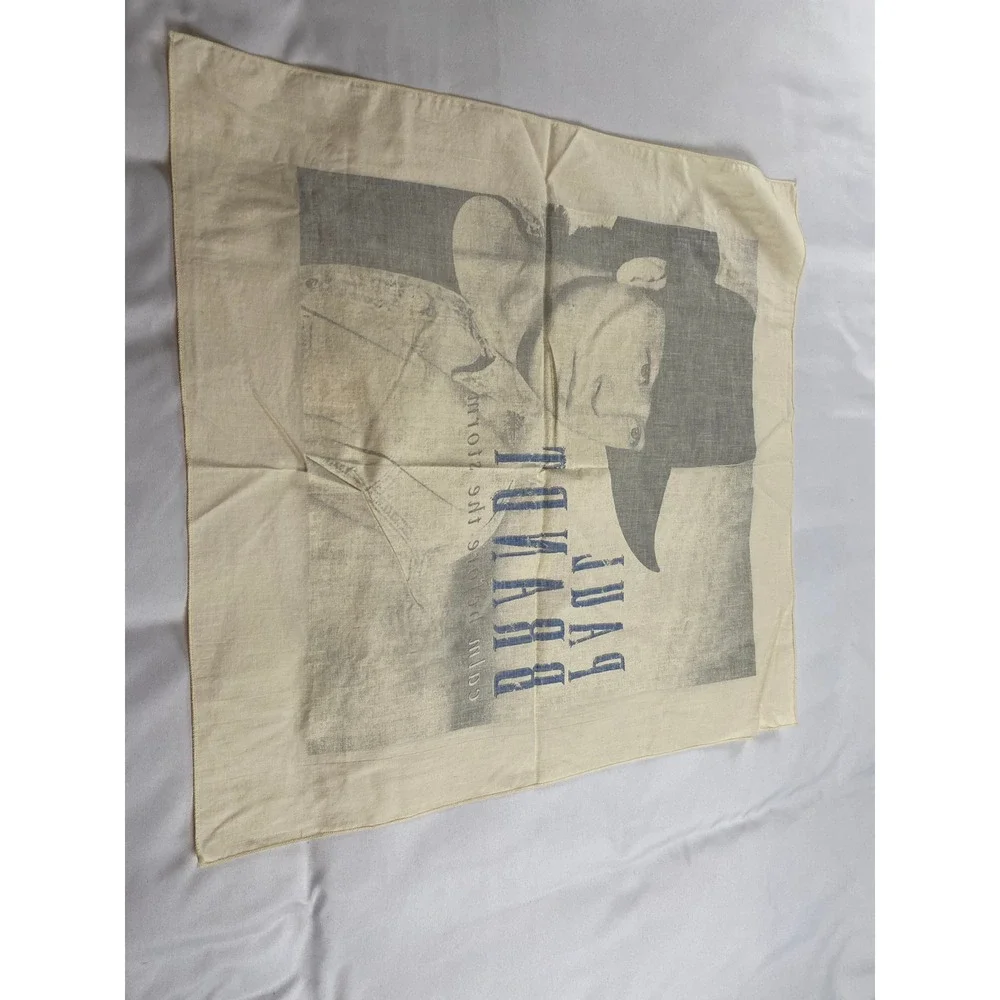 Paul Brandt Bandana Unisex OS Cream Excellent 1996 Calm Before the Storm Graphic